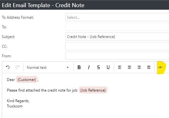 A screenshot of a credit note

Description automatically generated